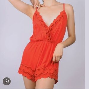 Summer Romper Jumpsuit Sz M
